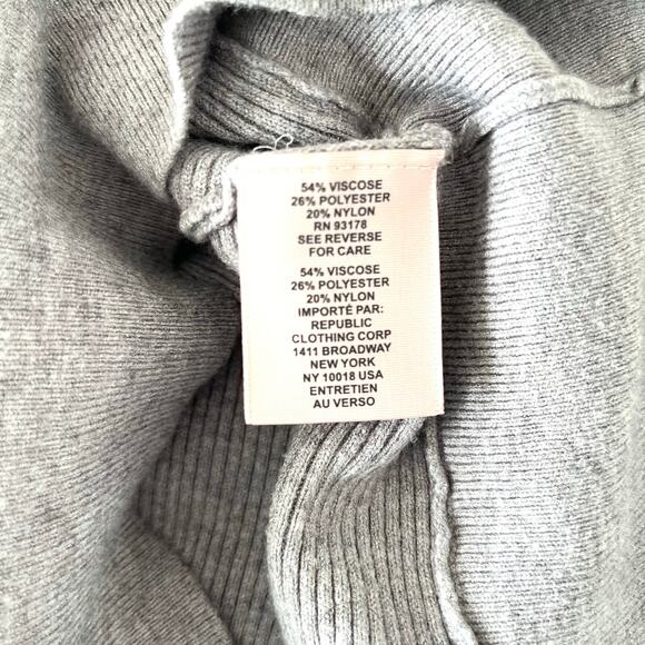 Philosophy Gray Ribbed Hoodie Size S - Picture 7 of 8